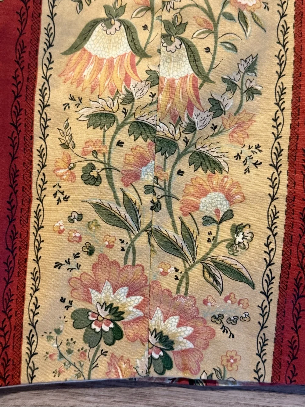 Vintage French Country Toile & Floral Menagerie Custom Jabots